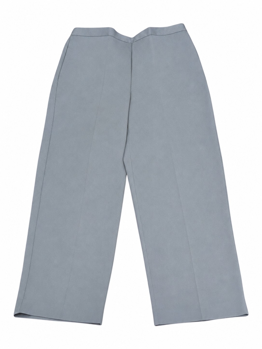 Alfred Dunner Wide-Leg Chinos - Light Gray Size 14